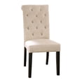 thumbnail image 5 of Furniture of America Rossas Wood 5-Piece Round Dining Table Set in Ivory, 5 of 13