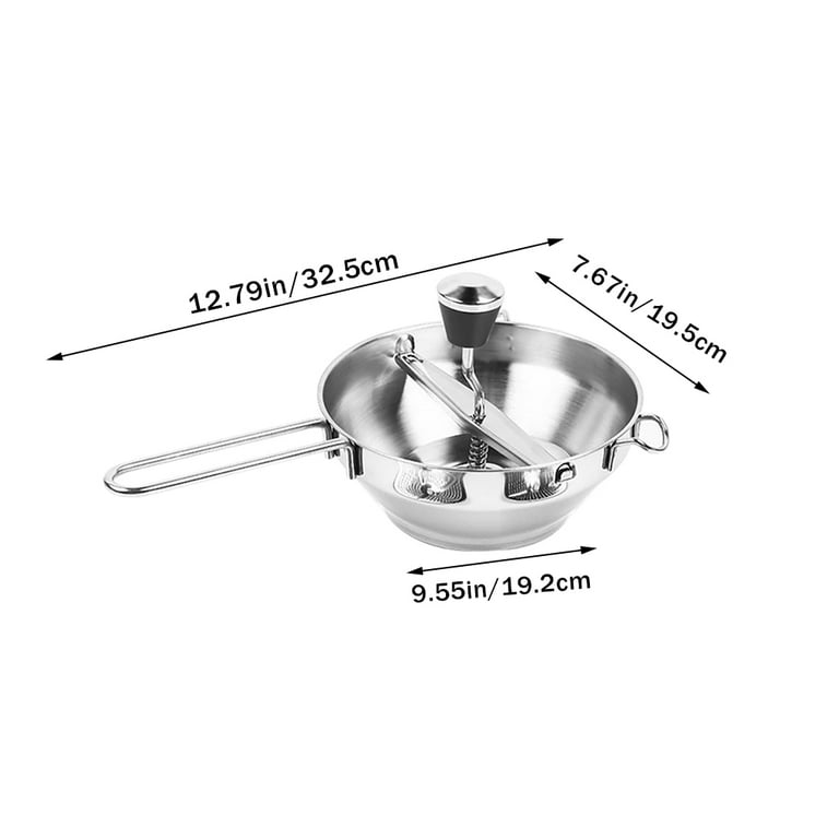 Buy Stainless Steel Rotary Food Mill Manual Food Potato Grinder Baby Food  Mixer Kitchen Tool Easy to Clean and Easy to Assemble Online at  desertcartOMAN