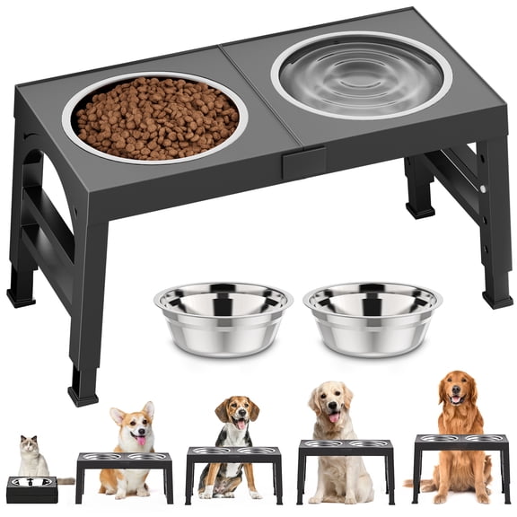 Raised Dog Bowls - Black