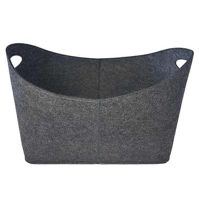 Felt Firewood Storage Bag Portable Wood Packing Bag with Handle Large Capacity Sundries Storage Bag