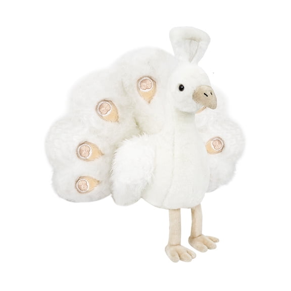 Simulated Peacock Plush Toy Realistic Fur Charming Design Healing Companion Home Decor Healing Gifts