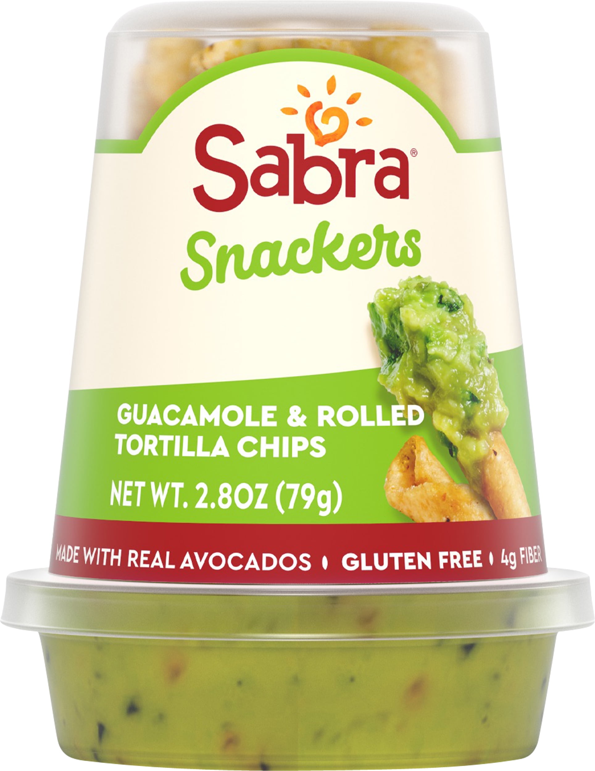 Sabra Snackers Guacamole & Tortilla Chips, 2.8 oz, 1 Each