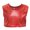 Red, variant on Kids Cheerleading Top With Sequin Performance Vest For Dance Team And Preschool Activities Casual Tee,Sizes 11-14 years Silver