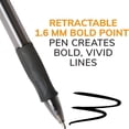 thumbnail image 3 of Bolígrafo retráctil BIC Velocity, tinta negra, 1,6 mm, negrita, 3 of 8