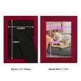 thumbnail image 4 of Grooved 3.5 in. x 5 in. Red Picture Frame Set (Set of 4), 4 of 6