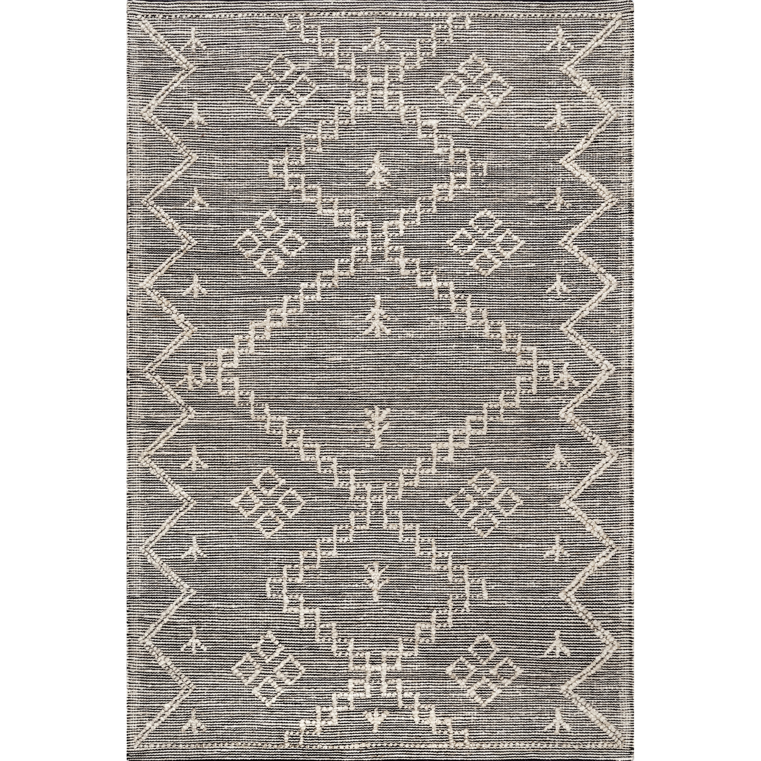 nuLOOM Julianne Handmade High-Low Jute Moroccan Area Rug, 7' 6" x 9' 6", Beige