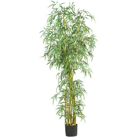 - Nearly Natural 7 ft. Curved Slim Bamboo Silk Tree