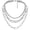 Silver, variant on 14K Gold & Silver Plated Layered Necklaces for Women, Dainty Pendant & Chunky Cuban Choker Set, Non Tarnish Trendy Birthstone Jewelry Gifts for Mom