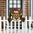 thumbnail image 5 of Christmas Decorations Outdoor Fence Peeker, Christmas Yard Signs with Stakes for Christmas Outdoor Decorations, Xmas Outdoor Yard Sign Lawn Decor, 5 of 8