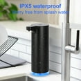 thumbnail image 2 of Automatic Foaming Soap Dispenser: Rechargeable Touchless Soap Dispenser Stainless Steel Foam Soap Dispenser for Bathroom Hand Soap Pump for Kitchen Xmas Gift, 9oz, Black, 2 of 7