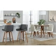 thumbnail image 3 of LumiSource Santi 25" Fixed-Height Counter Stool - Set of 2 in Walnut Wood, 3 of 9