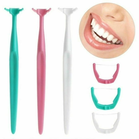 AkoaDa Dental Floss Hygiene Clean Toothpick Handle Holder Disposable Head