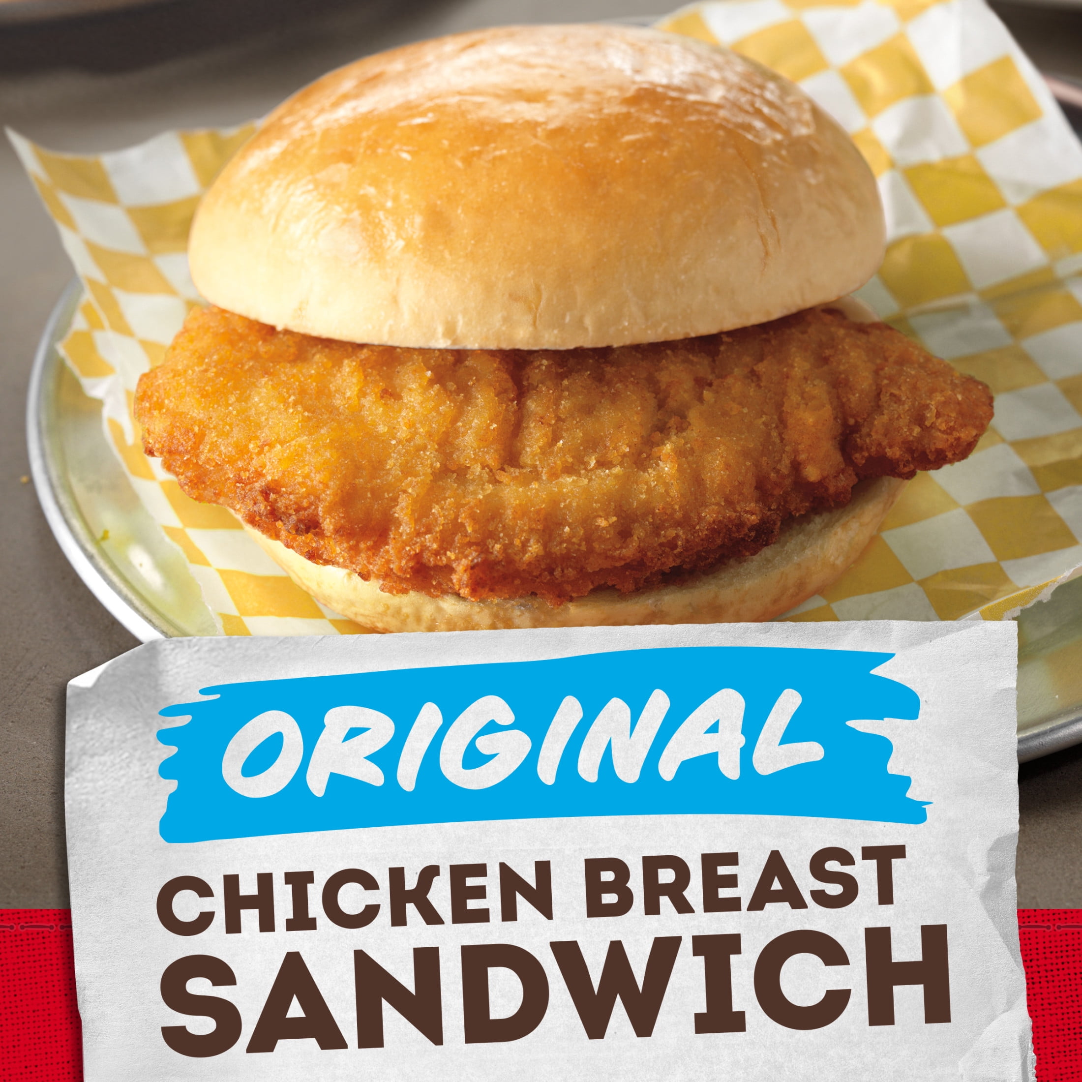 Tyson Original Frozen Chicken Breast Sandwich, 24 oz, 4 Count