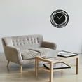 thumbnail image 7 of Decorative Contemporary Metal Wall Clock with Black Circled Frame, 7 of 7