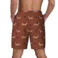 thumbnail image 4 of Goofa Dachshund Dog Puppy Printed Men's Swim Trunks Board Shorts Quick Dry Mens Swimming Trunks with Compression Liner,Breathable Fit Hawaii Beach Shorts-Large, 4 of 9