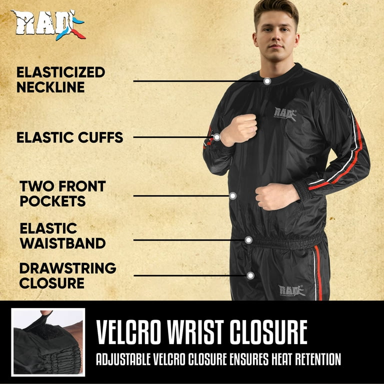 RAD Sauna Sweat Suit For Men & Women - Weight Loss Sauna Suit, Sizes Medium To 6XL, White 4 thumbnail image