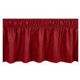 thumbnail image 2 of HLONK Wrap Around Ruffled Lace Bed Skirt  Bed Skirt For Full Size Bed  Elastic Dust Ruffle With Adjustable Belts  Bed Skirt For Queen Bed  Microfiber Made  Decorative Full Size Bedskirt, 2 of 5