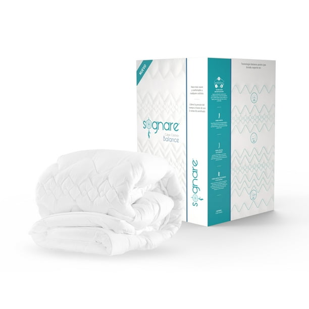 Sognare Cubre Colchon Balance Tamano Matrimonial 100 Algodon Hipoalergenico Anti acaros Termorregulable y Lavable Contenido 1 Cubre Colchon Matrimonial. Sognare Balance Walmart en linea