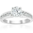 thumbnail image 1 of 2 ct Diamond Engagement Ring 14K White Gold Channel Set, 1 of 3