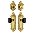 thumbnail image 3 of Grandeur Gvclyo_Sp_Eset_238 Grande Victorian Solid Brass Rose Single Cylinder Keyed Entry, 3 of 6