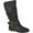 Black, variant on Journee Womens Shelley-6 Wide Calf Round Toe Mid Calf Boots