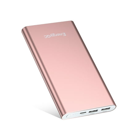 Poweradd Pilot 4GS 12000mAh Power Bank Portable Charger Dual USB Ports External Battery for iPhone Samsung Cellphone with Lightning 8-Pin Cable 3.3ft