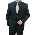 thumbnail image 2 of Sharp Hand Tailored Men 2B Dress Blazer w/1 Pair of Socks, Size 36S-62L - Navy 42R, 2 of 5