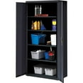 thumbnail image 3 of Lorell, LLR41308, Fortress Series Storage Cabinets, 1 Each, Black, 3 of 7