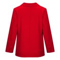 thumbnail image 5 of Sriper Women's Professional Suit Jacket, Long Sleeve Blazer Coat with Pockets, Business Attire, Fall Work Outfits, Elegant Ladies Office Wear Bleiser Para Mujer Red 2X, 5 of 8