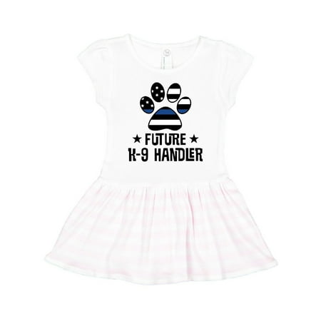 

Inktastic Police Law Enforcement Future K-9 Handler Gift Toddler Girl Dress