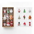 thumbnail image 2 of 2026 Christmas Home Party Decoration Santa Claus Snowman Glass Pendant Christmas Tree Decoration Scene Arrangement Christmas Celebration Party Supplies, 2 of 5