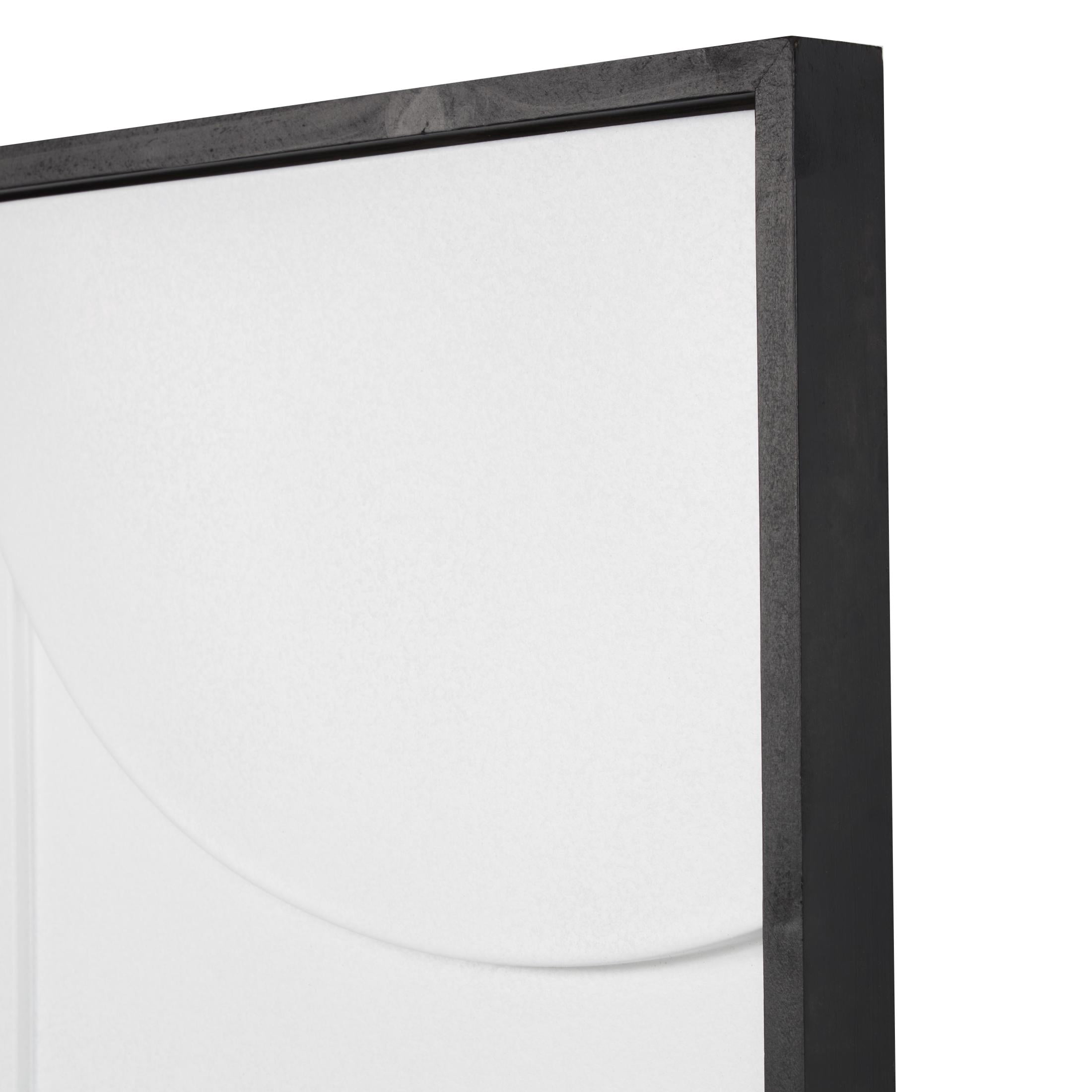 26" x 31" Geometric Framed Wall Art with Black Wooden Frame, by DecMode