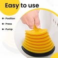 thumbnail image 5 of Mini desatascador de fregadero con mango ergonómico, desatascador de desagües de cocina, potencia de succión para desatascar fregaderos, desagües, bañeras y duchas, 5 of 5