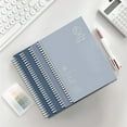 thumbnail image 1 of Juego de 4 cuadernos A5 para oficina en casa, con 60 páginas cada uno, espiral, para estudiantes de primaria y secundaria, papel grueso., 1 of 6