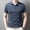 Navy, variant on Adult Mens Polo T Shirt Short Sleeve Button Polo Tees Basic White Mens Clothes
