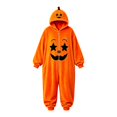 thumbnail image 4 of Curuila Halloween Adult Jumpsuit Fleece Hallowmas Pumpkin Hooded Pajamas For Women And Men Party Comfortable Loungewear Jumpsuit Size L, 4 of 5
