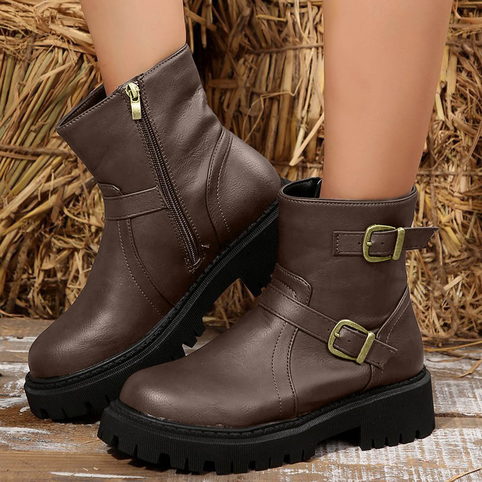 OJSFQUFP Non Slip Shoes for Women Women's Ankle Boot Fashion OJSFQUFP Non Slip Shoes for Women Women's Ankle Boot Fashion
