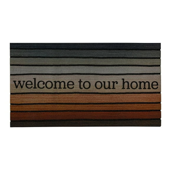 Mohawk Home Welcome Home Multi 1' 7.5" X 3' Recycled Rubber Door Mat