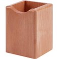 thumbnail image 1 of Portalápices de escritorio YONGSHENG Madera Natural Cuadrado Grande, 1 of 5