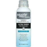 (3 pack) (3 pack) Equate Beauty Ultra Sheer Mist Sunscreen Broad Spectrum, SPF 70, 5.0 Fl Oz