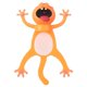 thumbnail image 1 of Separadores 3D CartoonMarkCat 1Pza Gato Longitud 10cm PVC Naranja. Office Supply MXOAK-001, 1 of 2