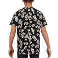 thumbnail image 5 of Wukai Daisies Flowers Youth Unisex Short Sleeve T-Shirt for Boys, Girls, Teens, and Kids-Large, 5 of 7