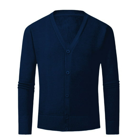 Maean Men's Cardigan Sweater Button down V Neck Long Sleeve Lightweight Knit Slim Casual Cardigans