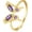 Purple Crystal Butterfly Ring, variant on KECHO Christmas Gifts 14K Solid Gold Ring for Women Animal Open Adjustable Hummingbird Butterfly Rings Engraved I love you Jewelry Birthday Mothers Day for Mom Friends