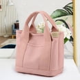 thumbnail image 4 of Casual Canvas Tote Bag With Crossbody Strap Multi-Pocket Lightweight Shoulder Handbag Daily Use Work Shopping Tote For Women, 4 of 8