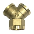 thumbnail image 1 of Conector adaptador de latón completo de rosca hembra G1/2 de 3 vías, instalación de tuberías, forma de Y Forma DN15 Y Zulema Adaptador de rosca de latón de 3 vías, 1 of 8
