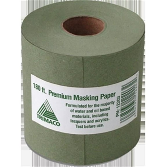 Trimaco 12203 Green Premium Masking Paper- 3 in. x 60 Yard