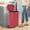 Red, variant on NiamVelo 13 Gallon Kitchen Trash Can with Lid,  Metal Step on Trash Can Stainless Steel Trash Can Touchless Garbage Bin for Office Bedroom Bathroom , Silver