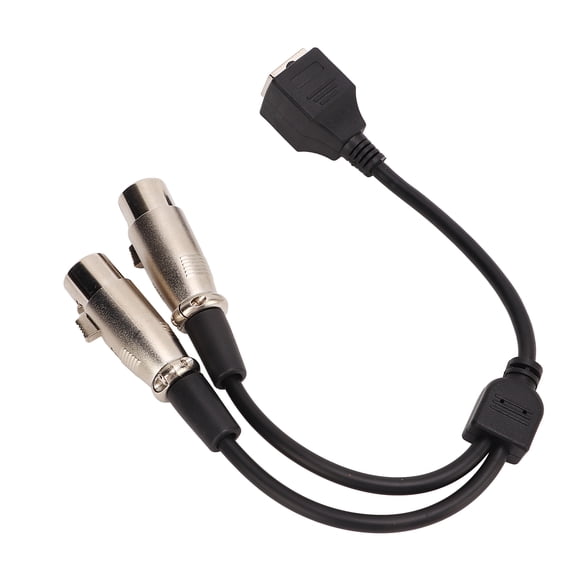 Cable XLR hembra a R Bling Bling cable de señal de iluminación de escenario 25 cm