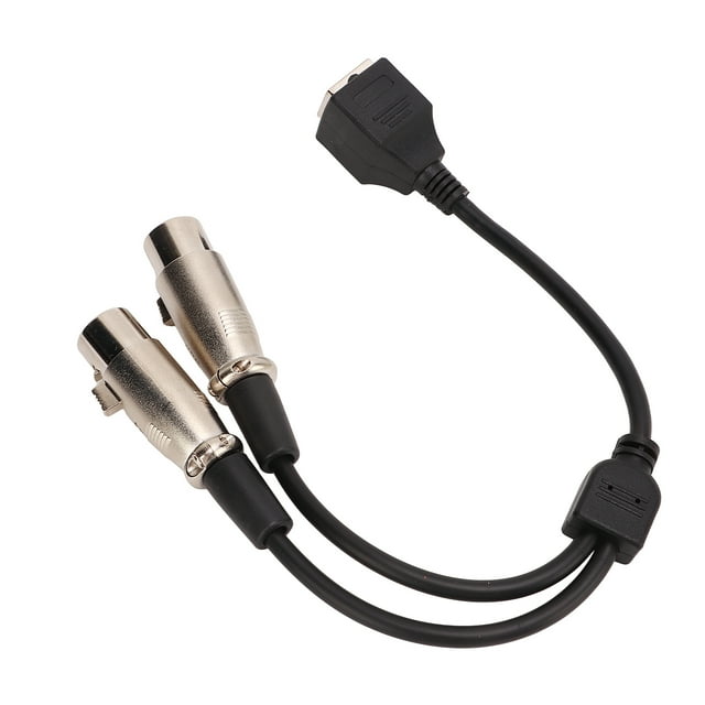 Cable XLR hembra a R Bling Bling cable de señal de iluminación de escenario 25 cm